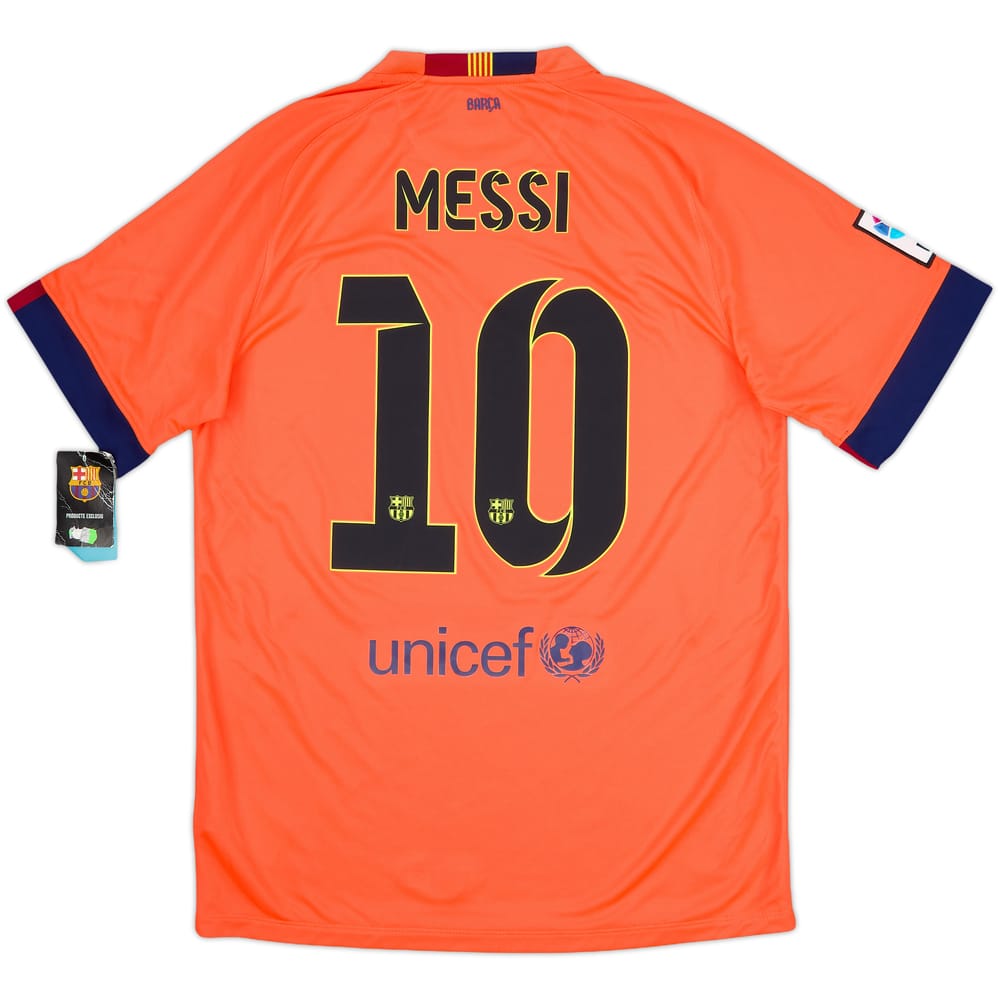 2014-15 Barcelona Away Shirt Messi #10 (M)