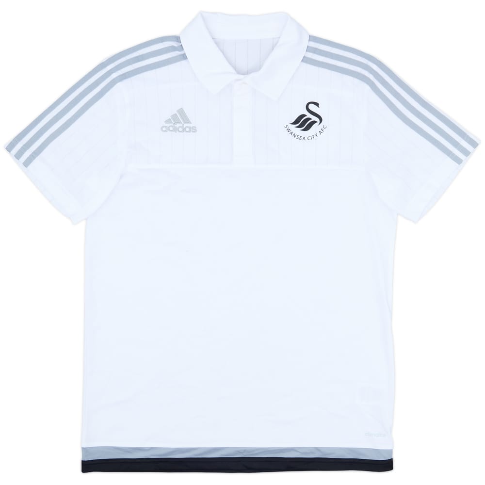 2015-16 Swansea adidas Polo Shirt - 9/10 - (M)