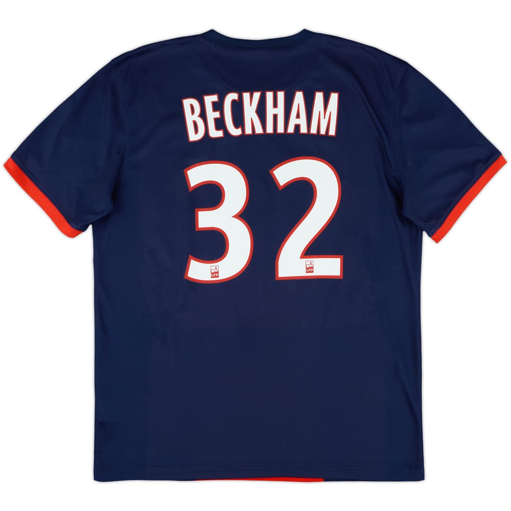 2013-14 Paris Saint-Germain Home Shirt Beckham #32 - 9/10 - (L)
