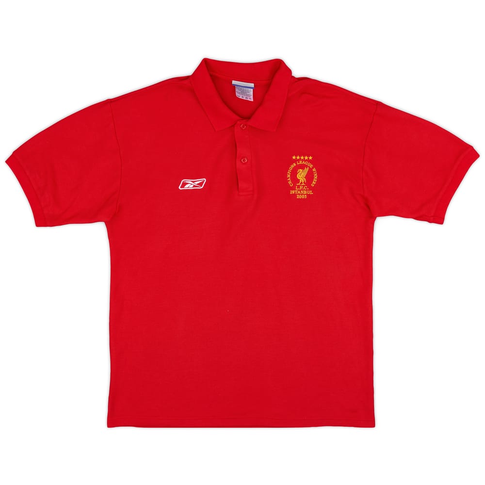 2005-06 Liverpool Reebok 'CL Winners' Polo Shirt - 9/10 - (L)