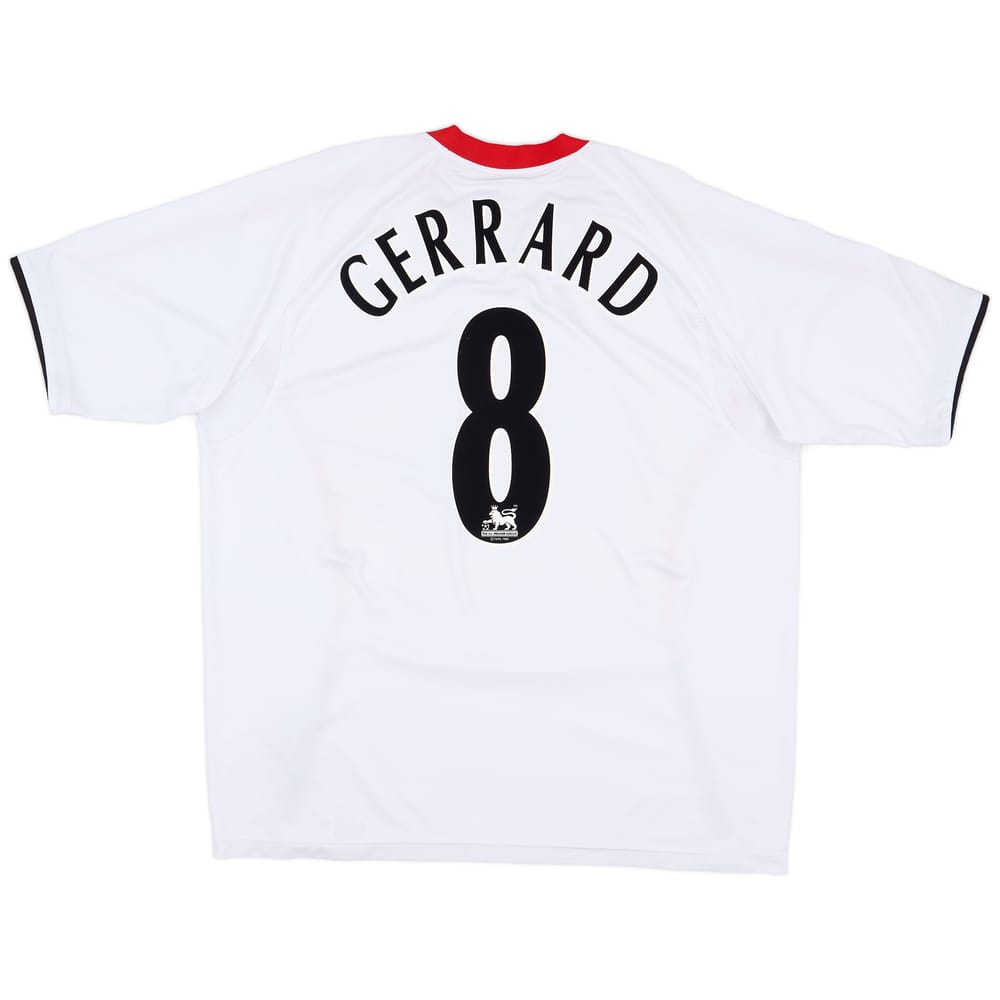 2005-06 Liverpool Away Shirt Gerrard #8 - 8/10 - (XXL)