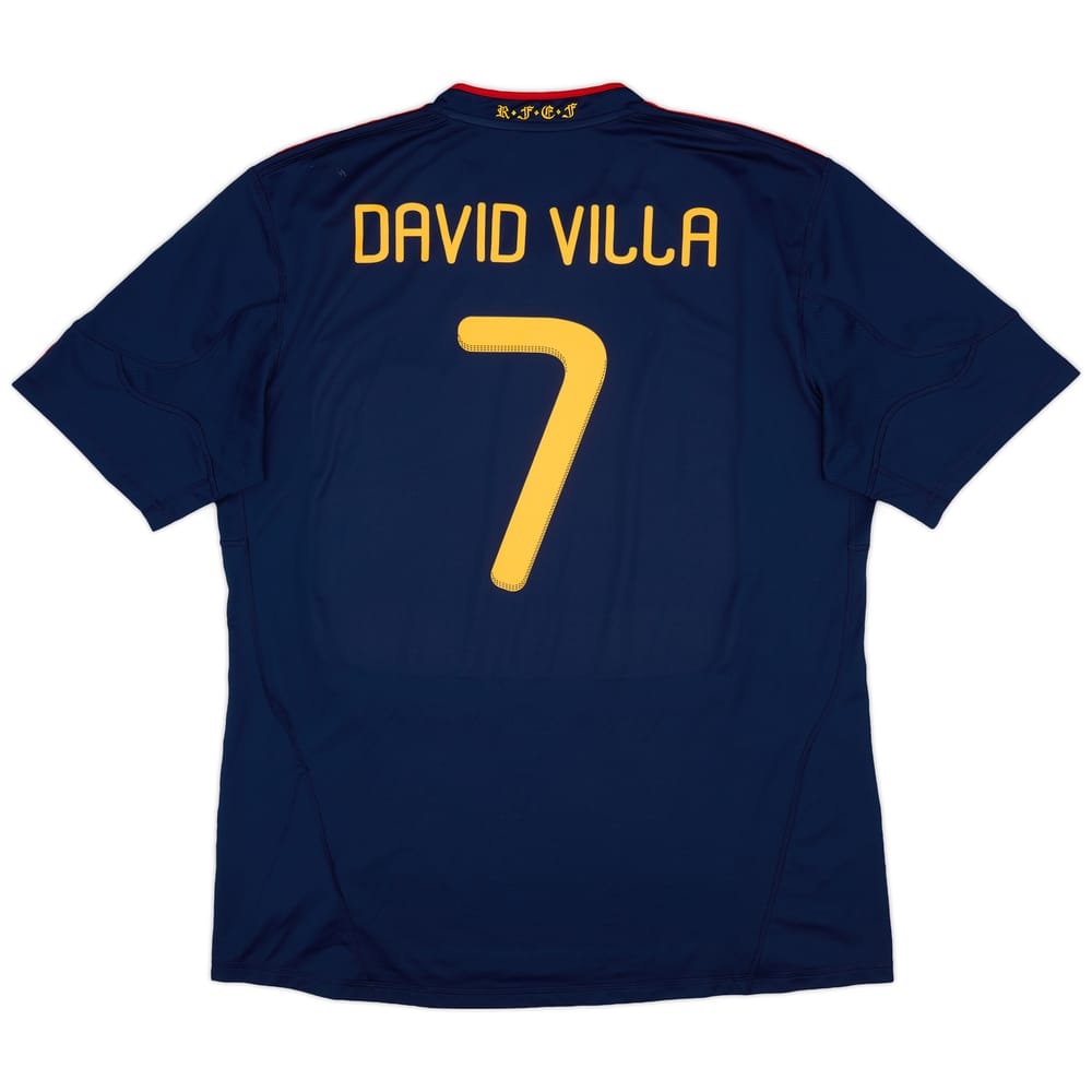 2010-11 Spain Away Shirt David Villa #7 - 8/10 - (XXL)