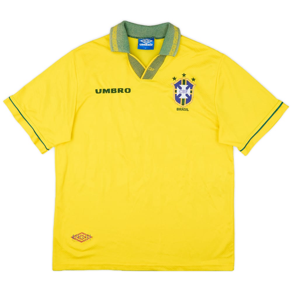 1993-94 Brazil Home Shirt - 6/10 - (L)