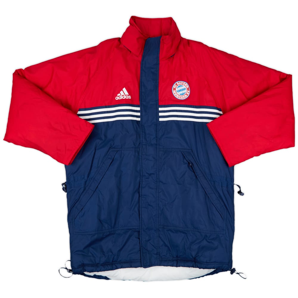 1999-01 Bayern Munich adidas Hooded Padded Bench Coat - 7/10 - (M/L)