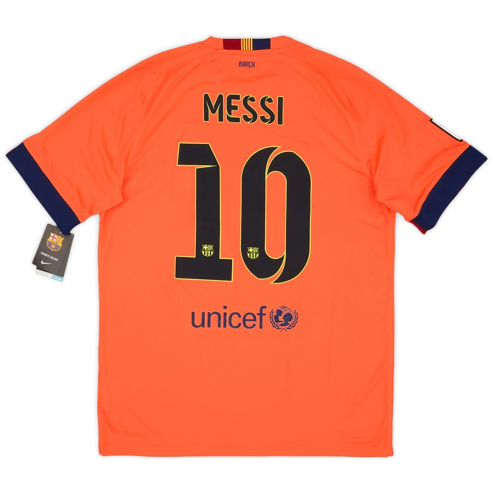 2014-15 Barcelona Away Shirt Messi #10 (L)