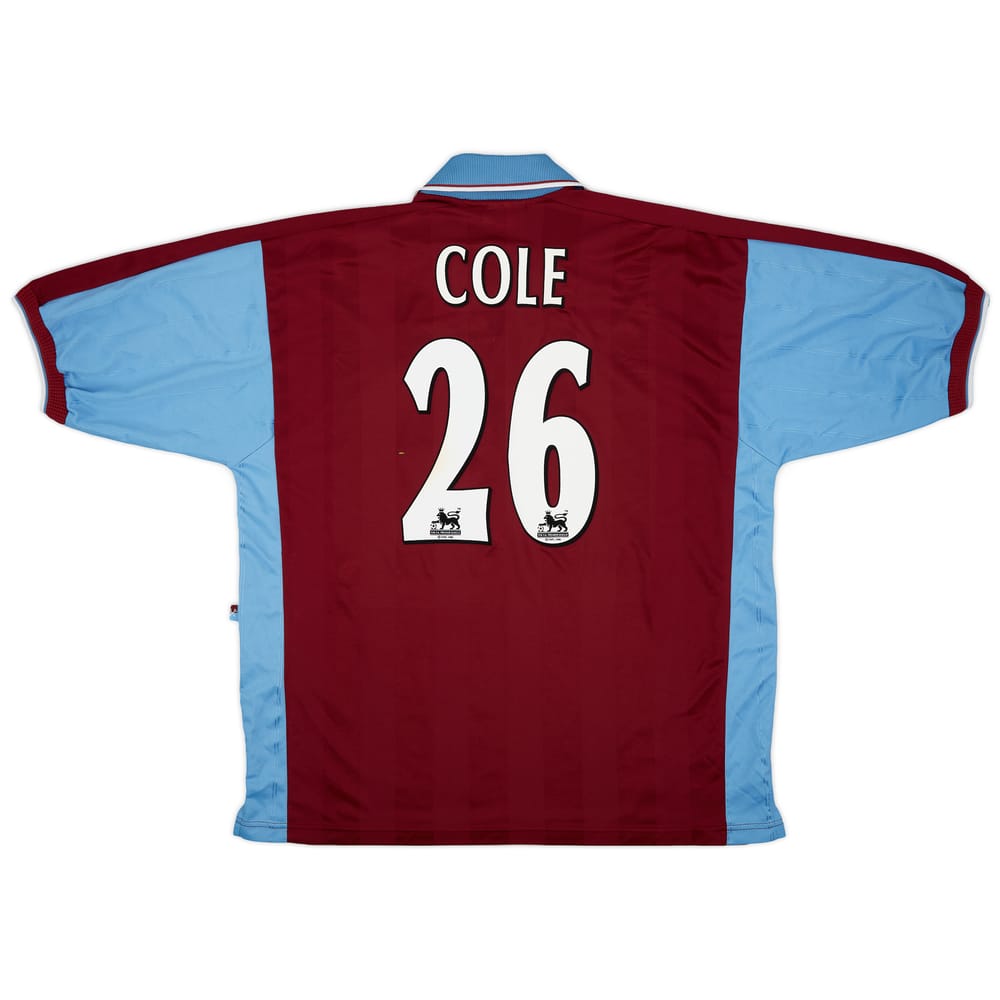 1998-99 West Ham Home Shirt Cole #26 - 7/10 - (XXL)