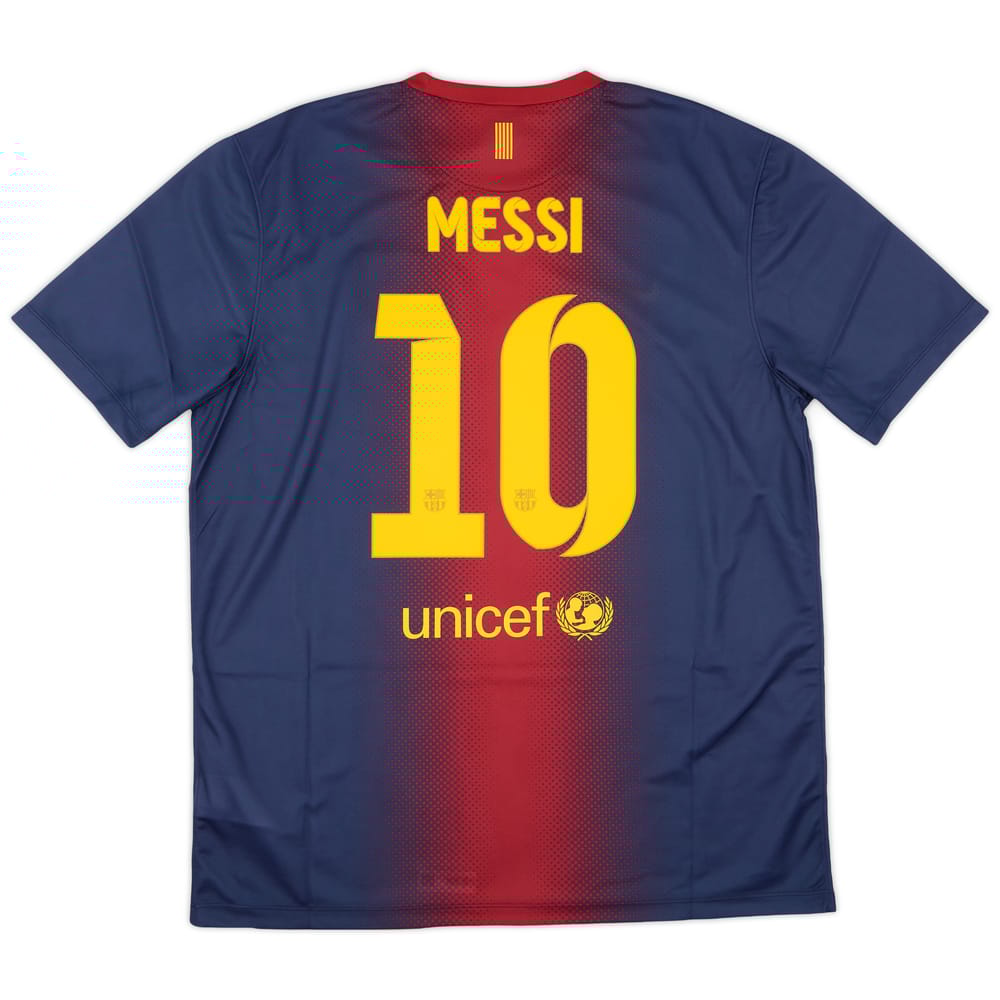 2012-13 Barcelona Basic Home Shirt Messi #10 (XL)
