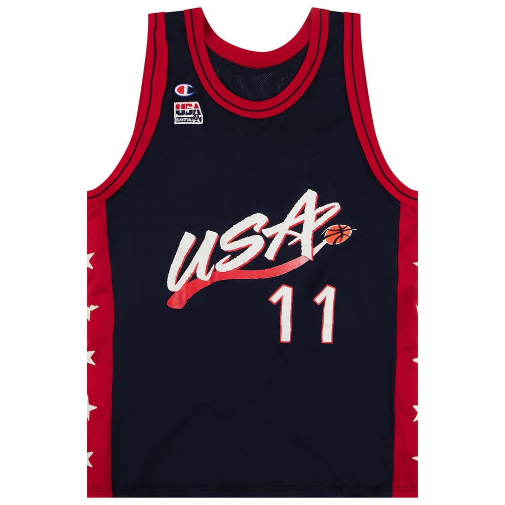 1996 USA Malone #11 Champion Jersey (Away) XL