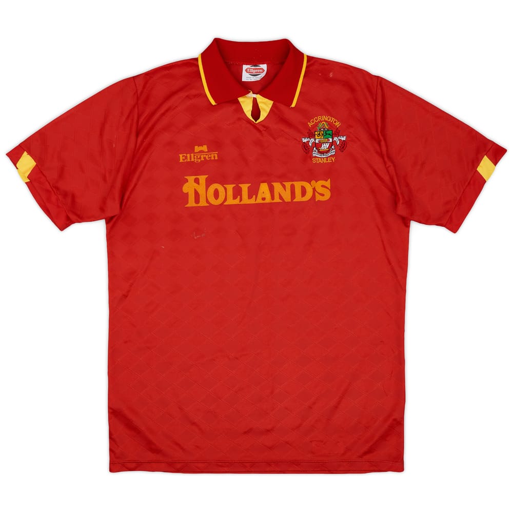 1991-92 Accrington Stanley Home Shirt - 8/10 - (L)