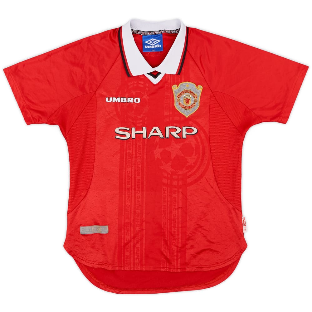 1997-00 Manchester United CL Shirt - 4/10 - (L.Boys)