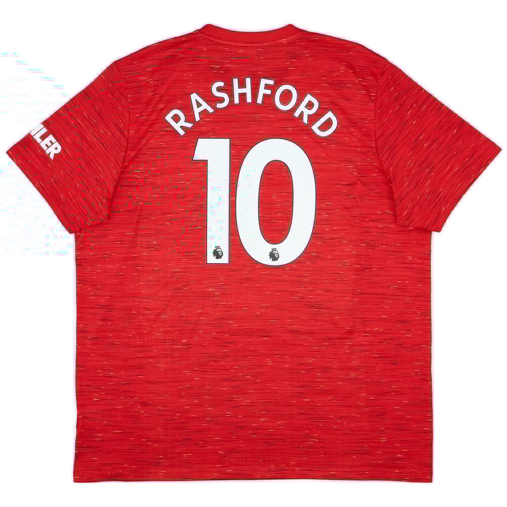 2020-21 Manchester United Home Shirt Rashford #10 - 9/10 - (XXL)
