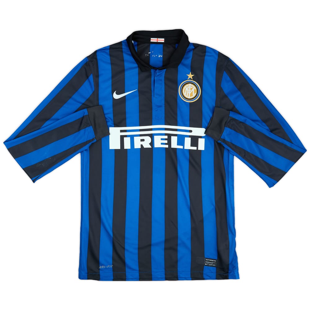 2011-12 Inter Milan Home L/S Shirt - 8/10 - (S)