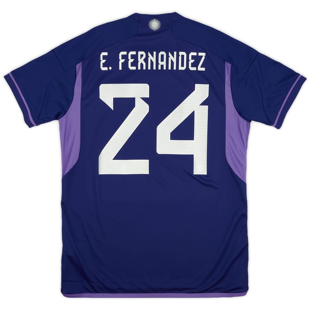 2022-23 Argentina Away 'vs Poland' Shirt E.Fernandez #24 (L)
