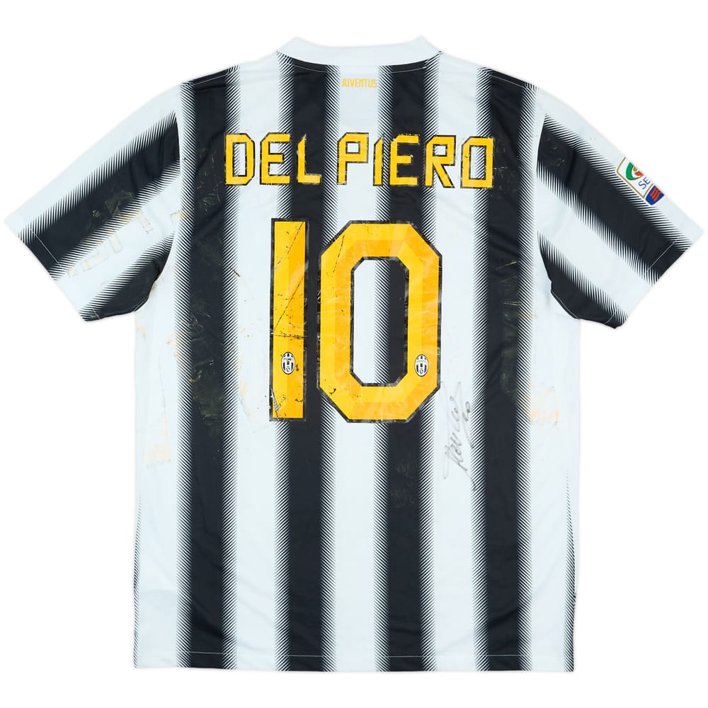 2011-12 Juventus Signed Home Shirt Del Piero #10 - 4/10 - (L)