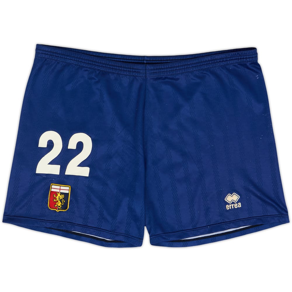 2001-02 Genoa Home Shorts #22 - 4/10 - (XL)