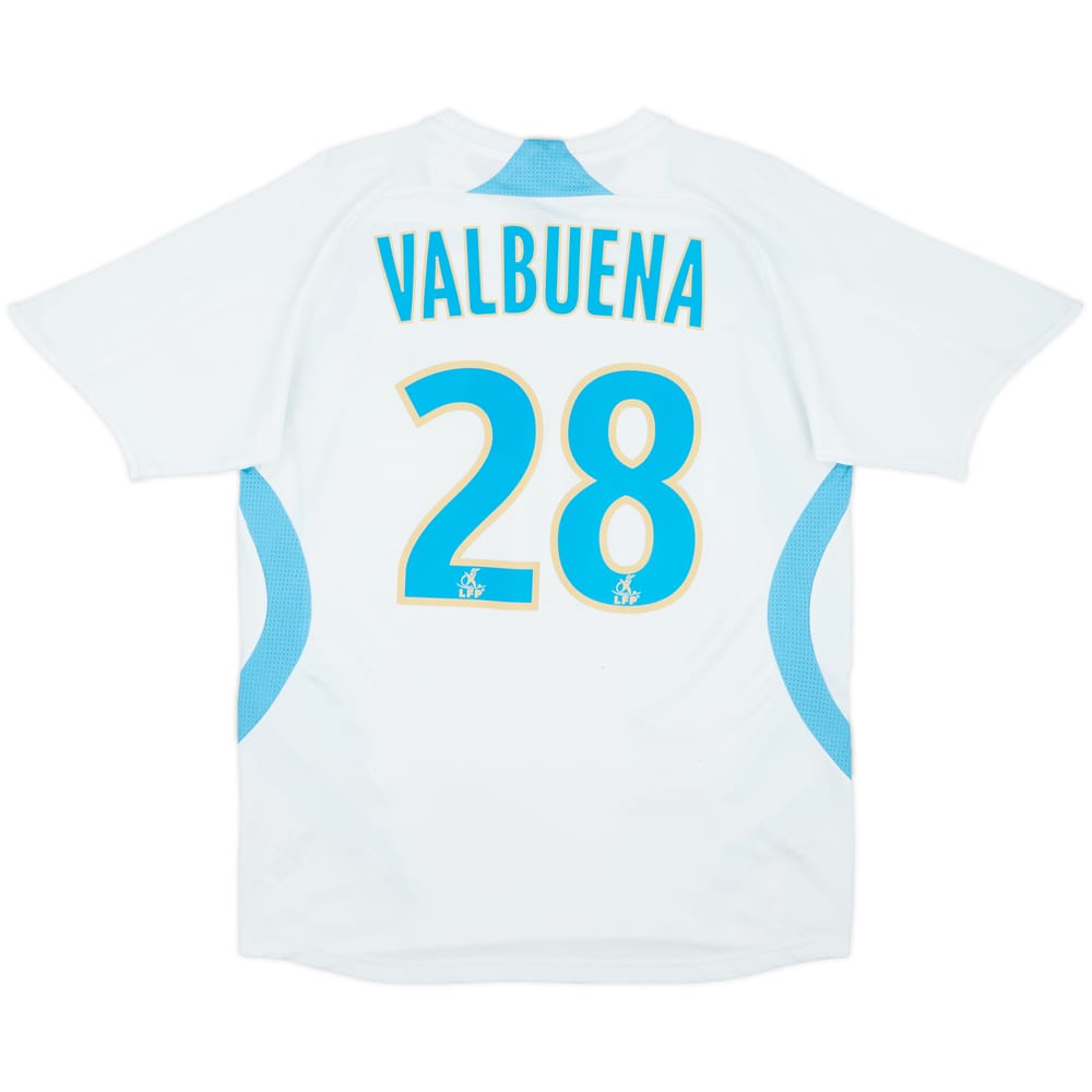 2007-08 Olympique Marseille Home Shirt Valbuena #28 - 6/10 - (L.Boys)