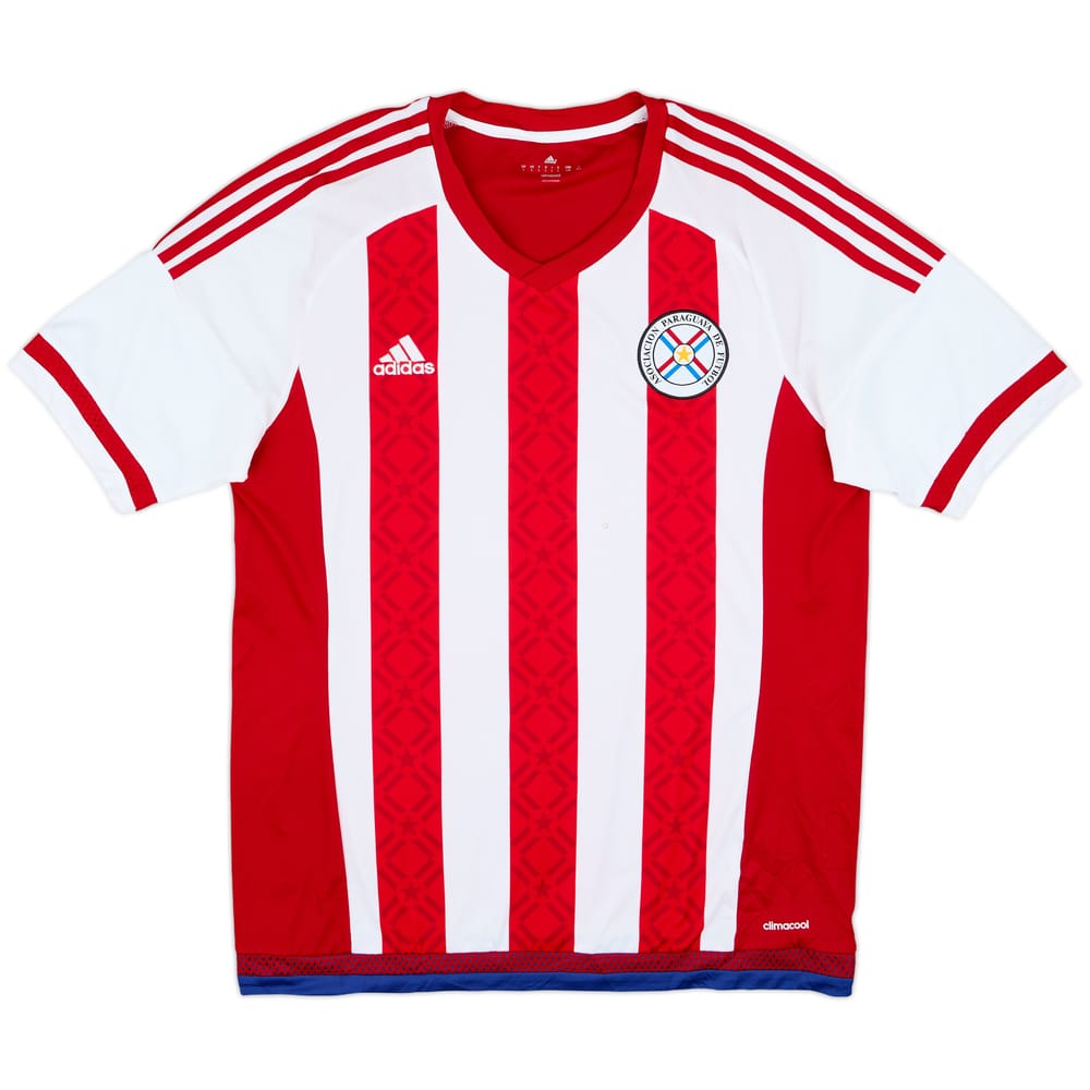 2015 Paraguay Copa America Home Shirt - 7/10 - (L)