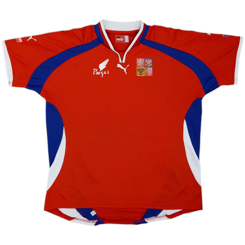 2000-02 República Checa Básico Local Camiseta - 5/10 - (XL)