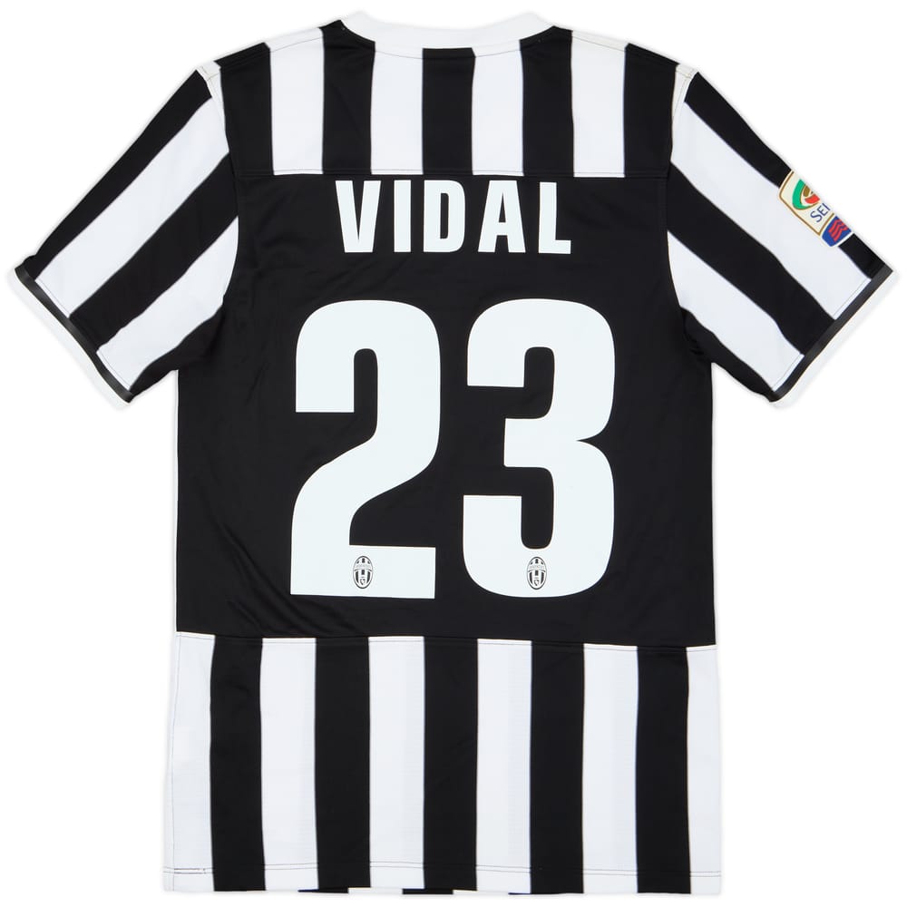 2013-14 Juventus Home Shirt Vidal #23 - 7/10 - (S)