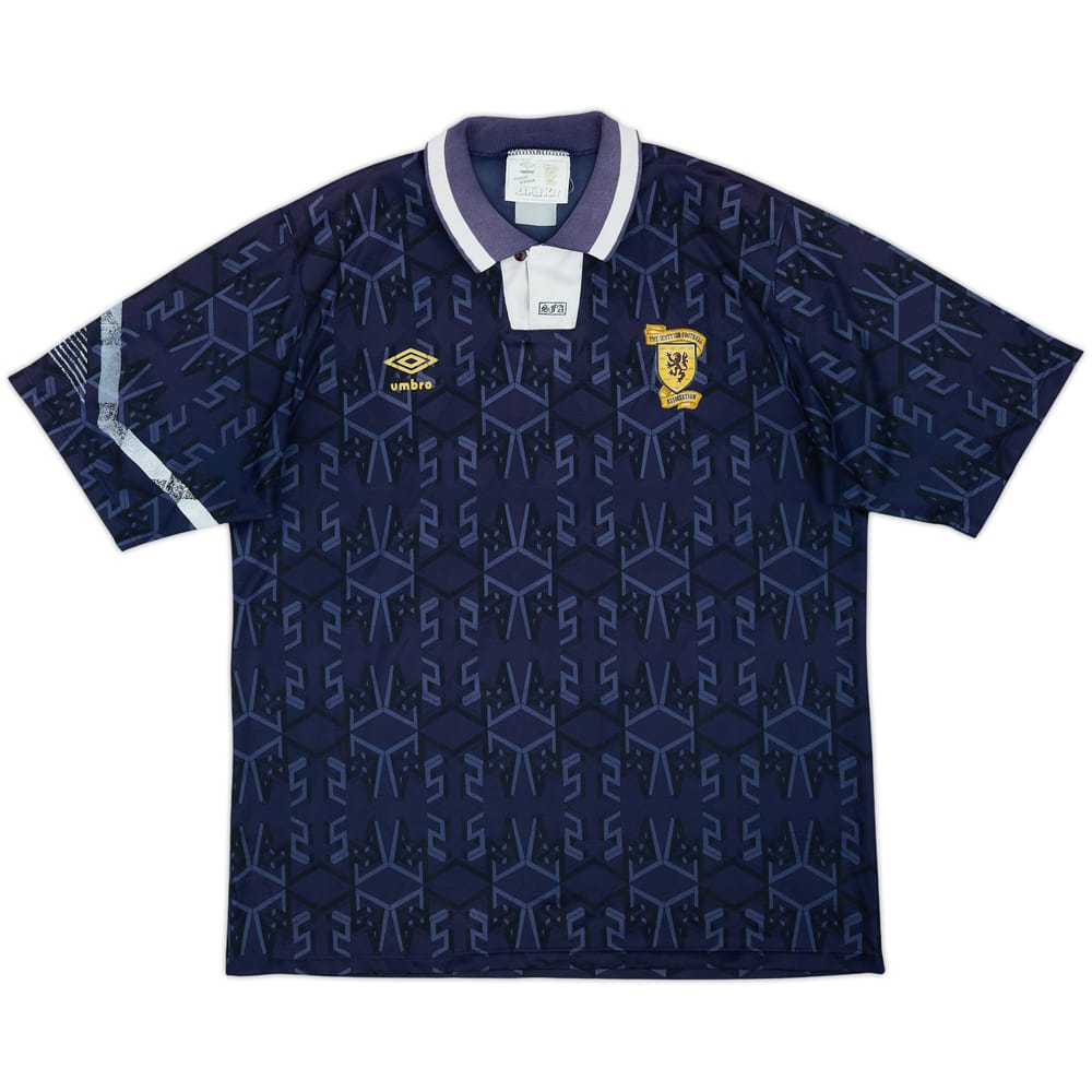 1991-94 Scotland Home Shirt - 4/10 - (XL)