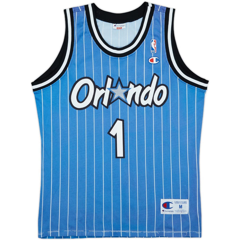 1994-98 Orlando Magic A.Hardaway #1 Champion Away Jersey - 6/10 - (M)