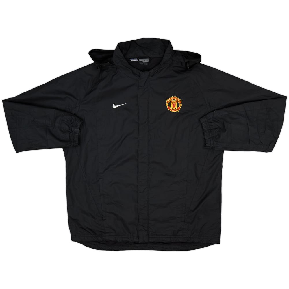 2004-05 Manchester United Hooded Nike Rain Jacket - 8/10 - (M)