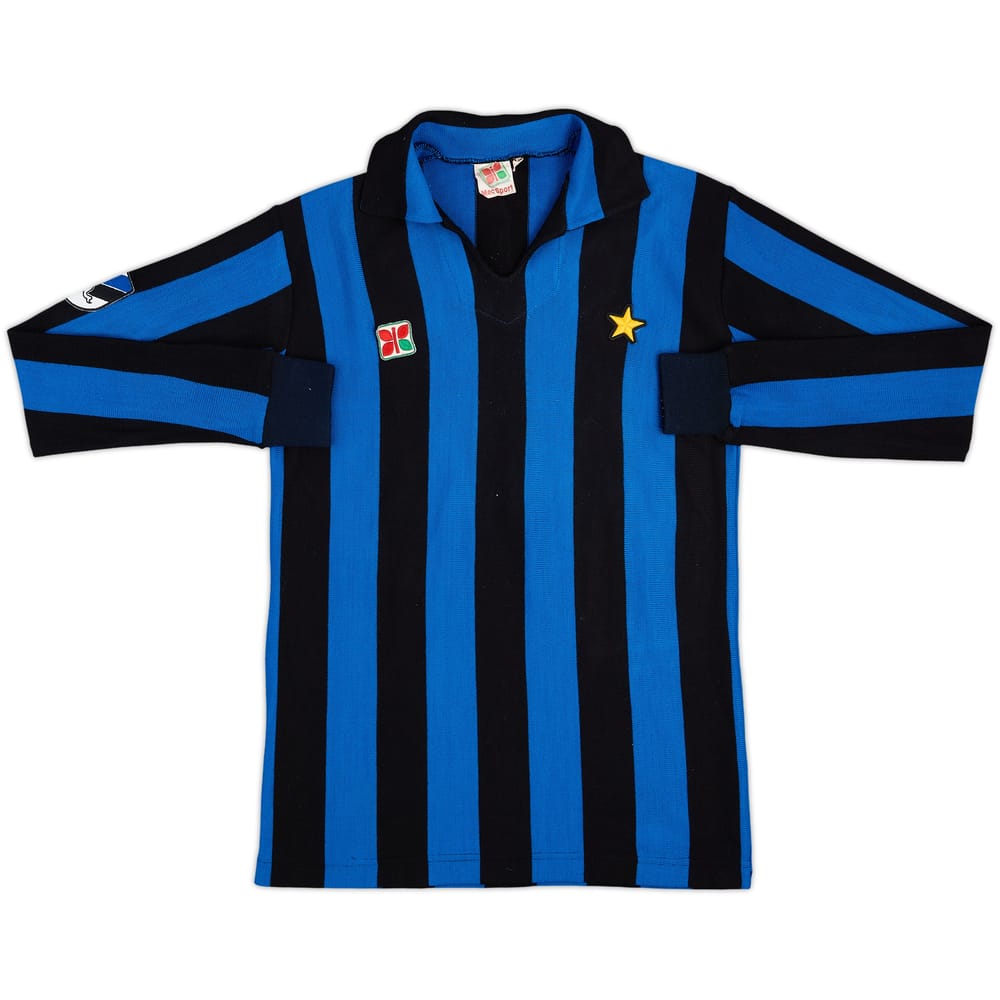 1983-86 Inter de Milán Camiseta de local Manga Larga - 9/10 - (M)