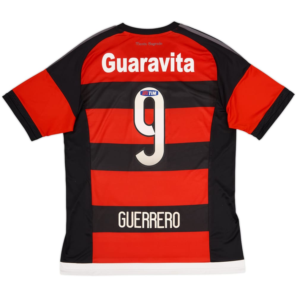 2015-16 Flamengo Home Shirt Guerrero #9 - 9/10 - (L)