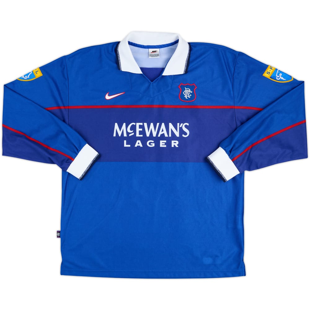 1997-98 Rangers Match Issue Home L/S Shirt #16