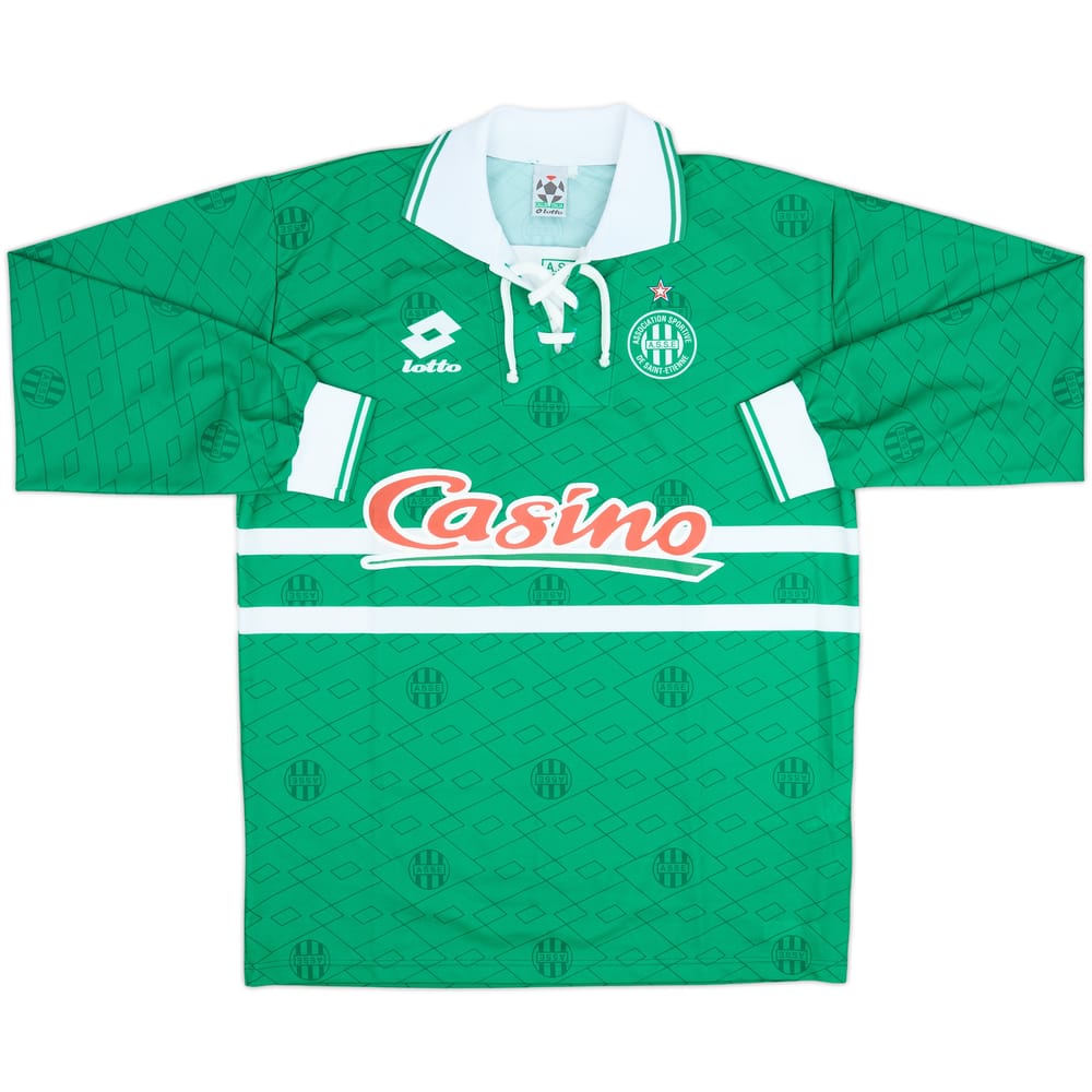 1995-97 Saint Etienne Home L/S Shirt - 10/10 - (XL)