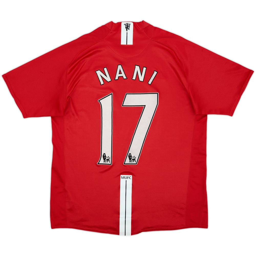 2007-09 Manchester United Home Shirt Nani #17 - 7/10 - (L)