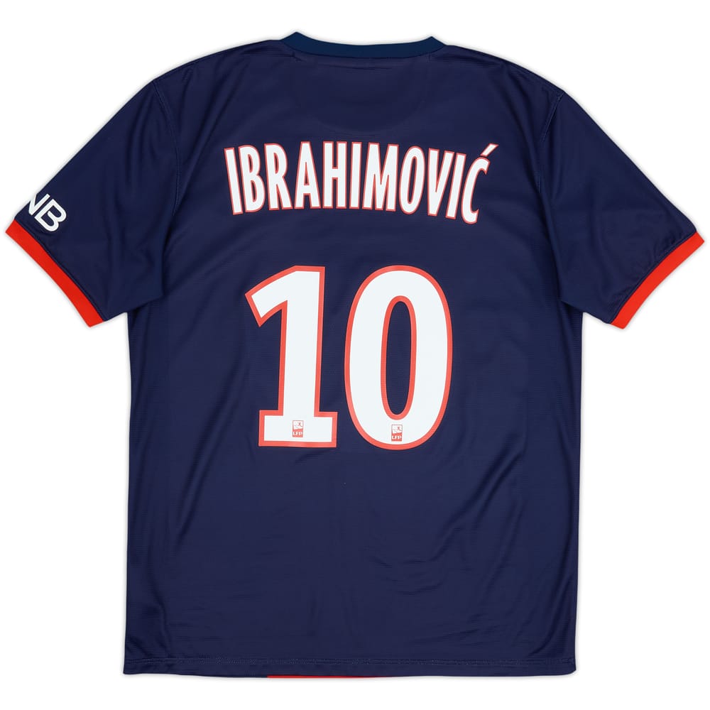 2013-14 Paris Saint-Germain Home Shirt Ibrahimovic #10 - 7/10 - (M)