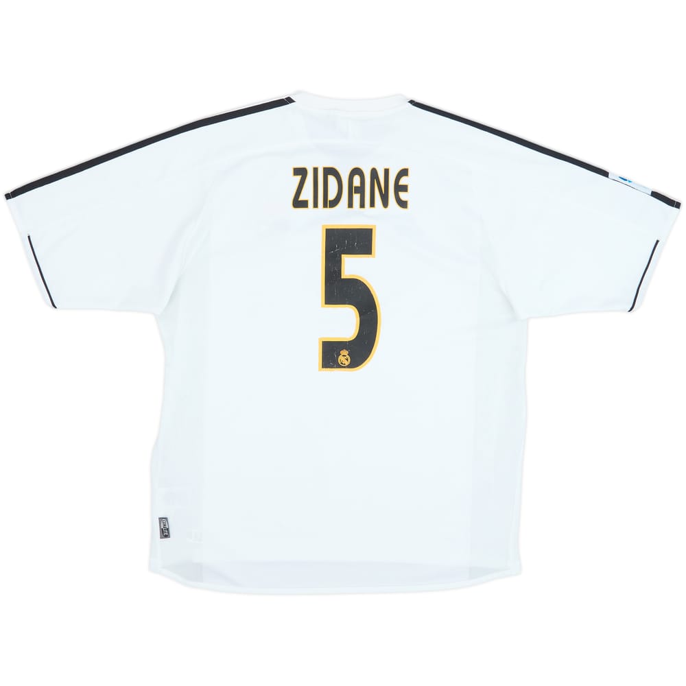 2003-04 Real Madrid Camiseta de local Zidane #5 - 7/10 - (L)