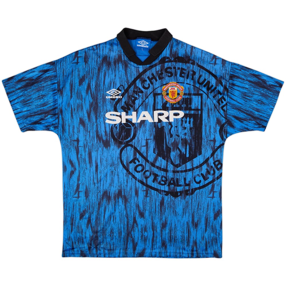 1992-93 Manchester United Camiseta Visitante - 9/10 - (XL)