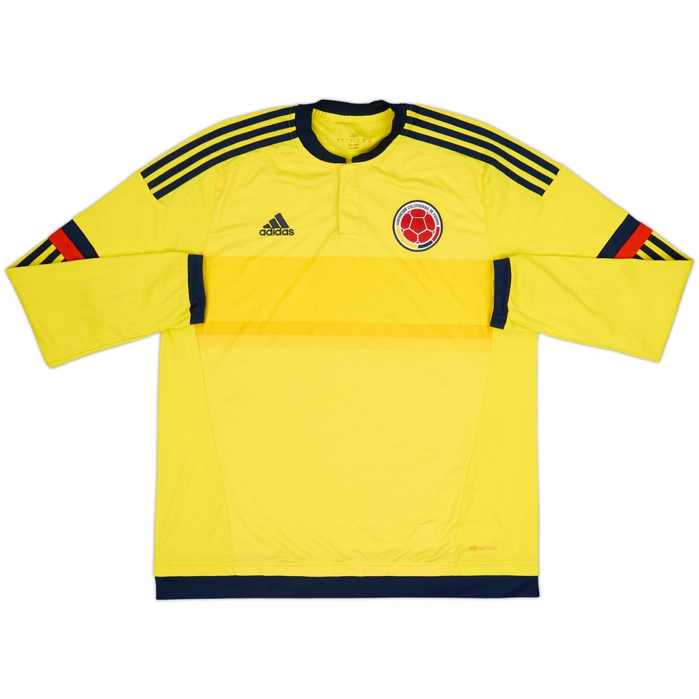 2015 Colombia Copa America Home L/S Shirt - 7/10 - (L)
