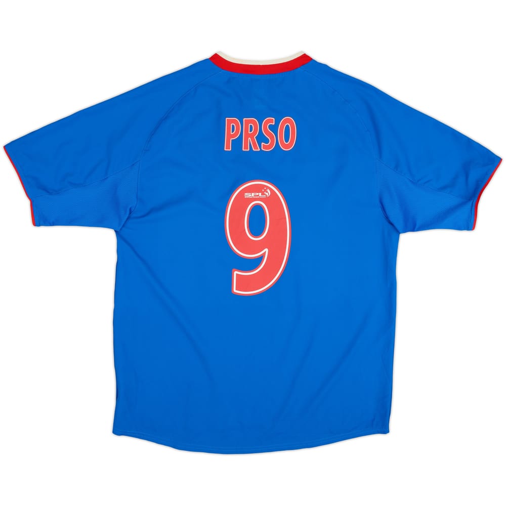 2003-05 Rangers Home Shirt Prso #9 - 6/10 - (L)