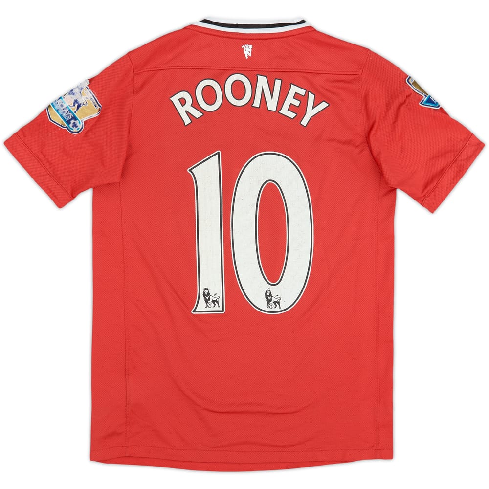 2011-12 Manchester United Home Shirt Rooney #10 - 5/10 - (L.Boys)
