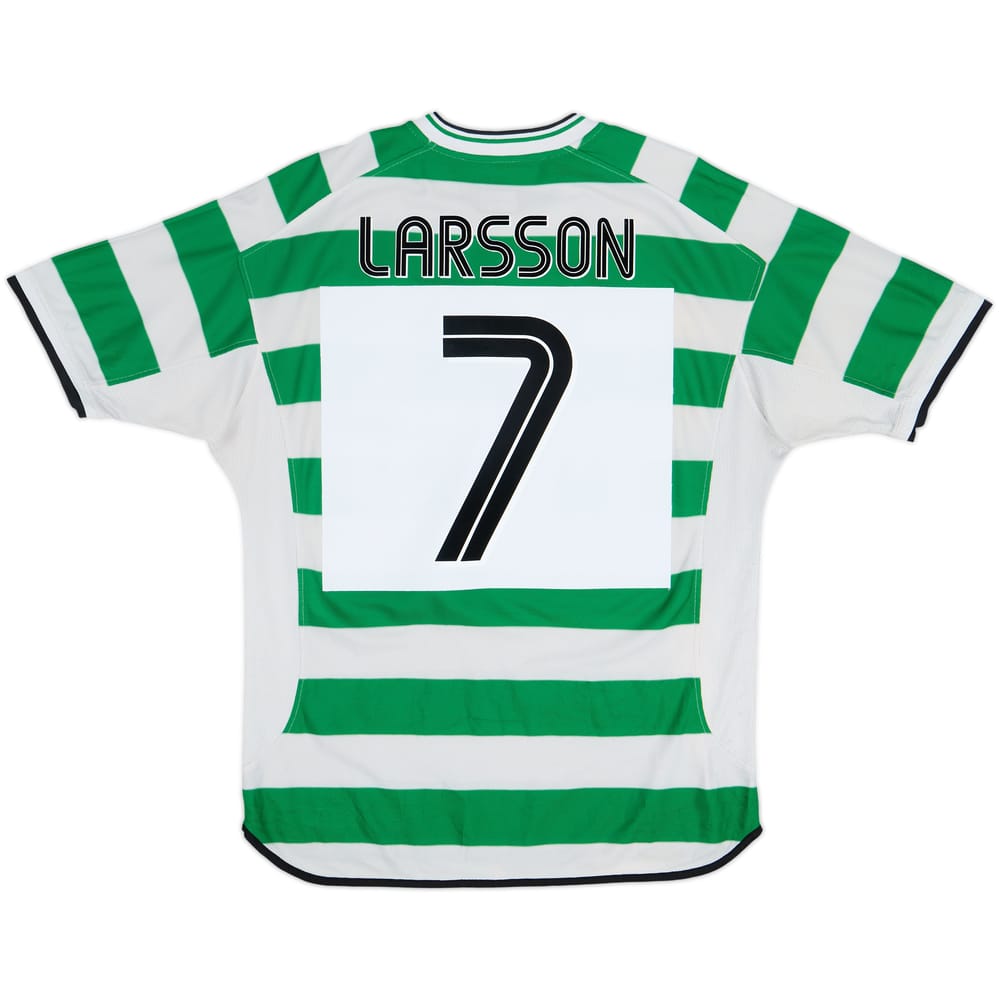 2001-03 Celtic Home Shirt Larsson #7 - 5/10 - (L)