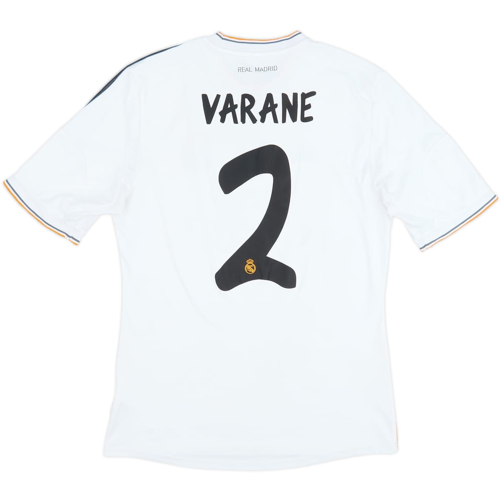 2013-14 Real Madrid Home Shirt Varane #2 - 6/10 - (M)