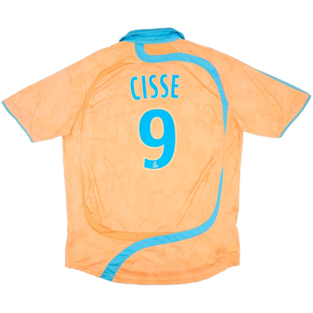 2007-08 Olympique Marseille Third Shirt Cisse #9 - 8/10 - (L)