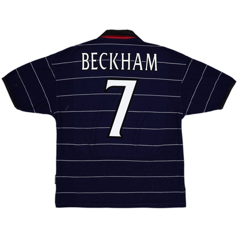 1999-00 Manchester United Away Shirt Beckham #7 - 8/10 - (M)