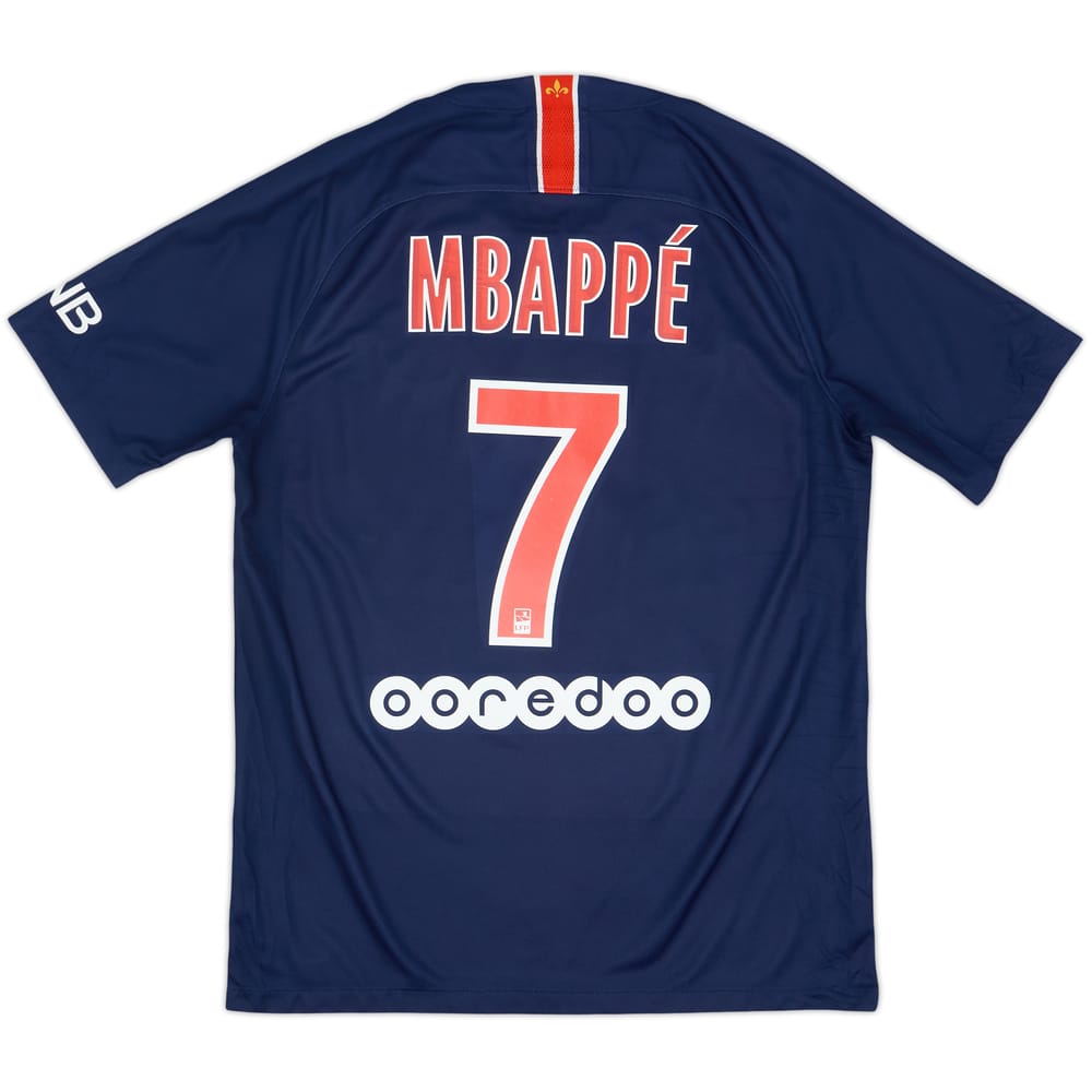 2018-19 Paris Saint-Germain Home Shirt Mbappe #7 - 6/10 - (M)