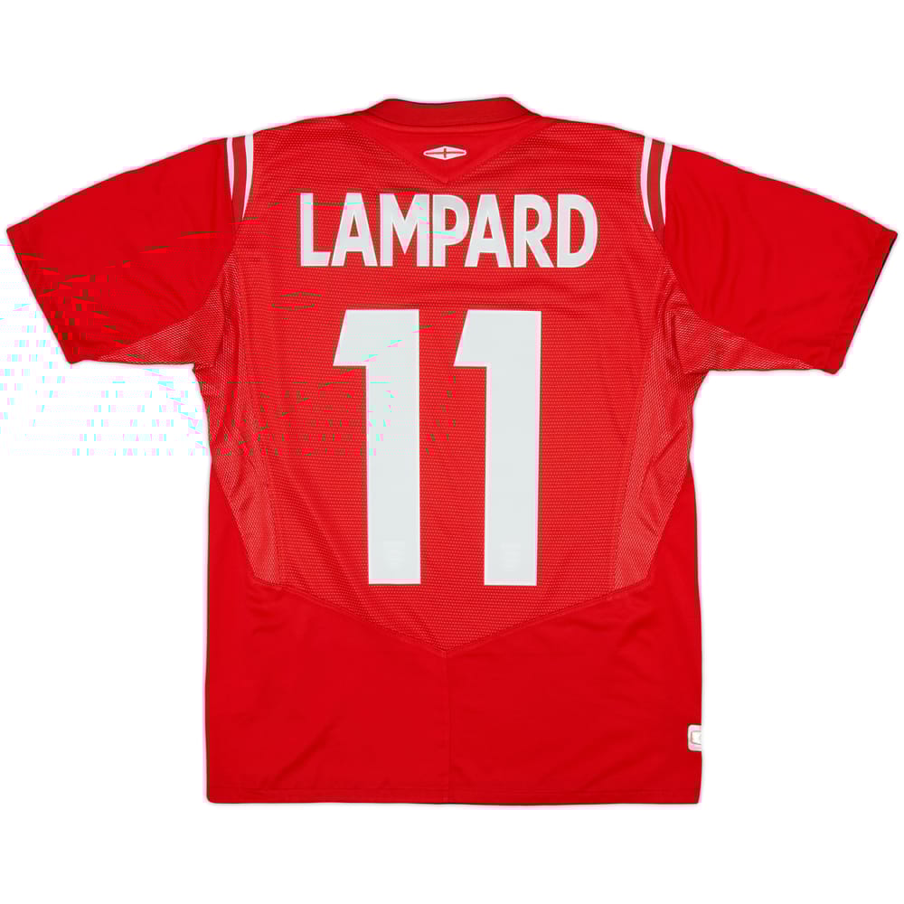Camiseta de visitante de Inglaterra 2004-06 Lampard #11 - 6/10 - (Niños XL)