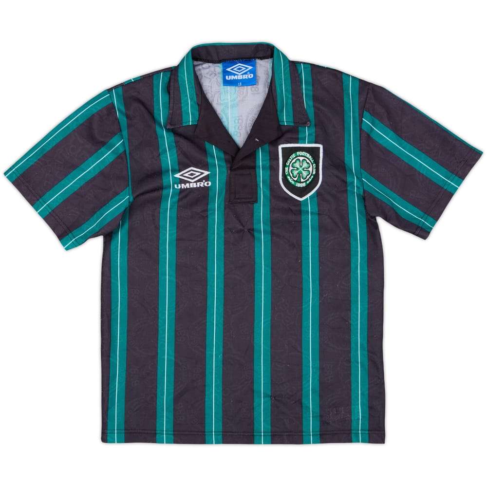 1992-93 Celtic Away Shirt - 6/10 - (L.Boys)