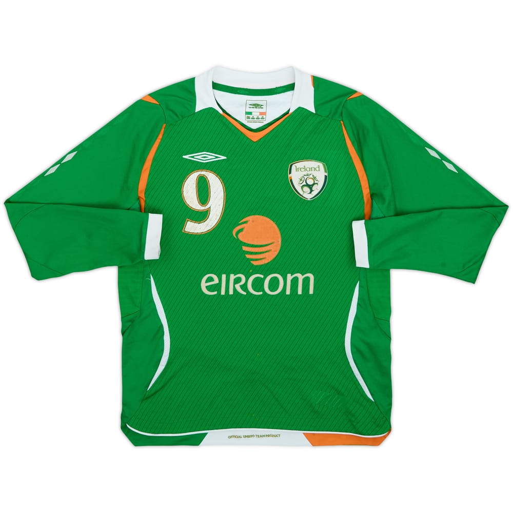 2008-10 Ireland Home L/S Shirt #9 - 5/10 - (7-8 Years)