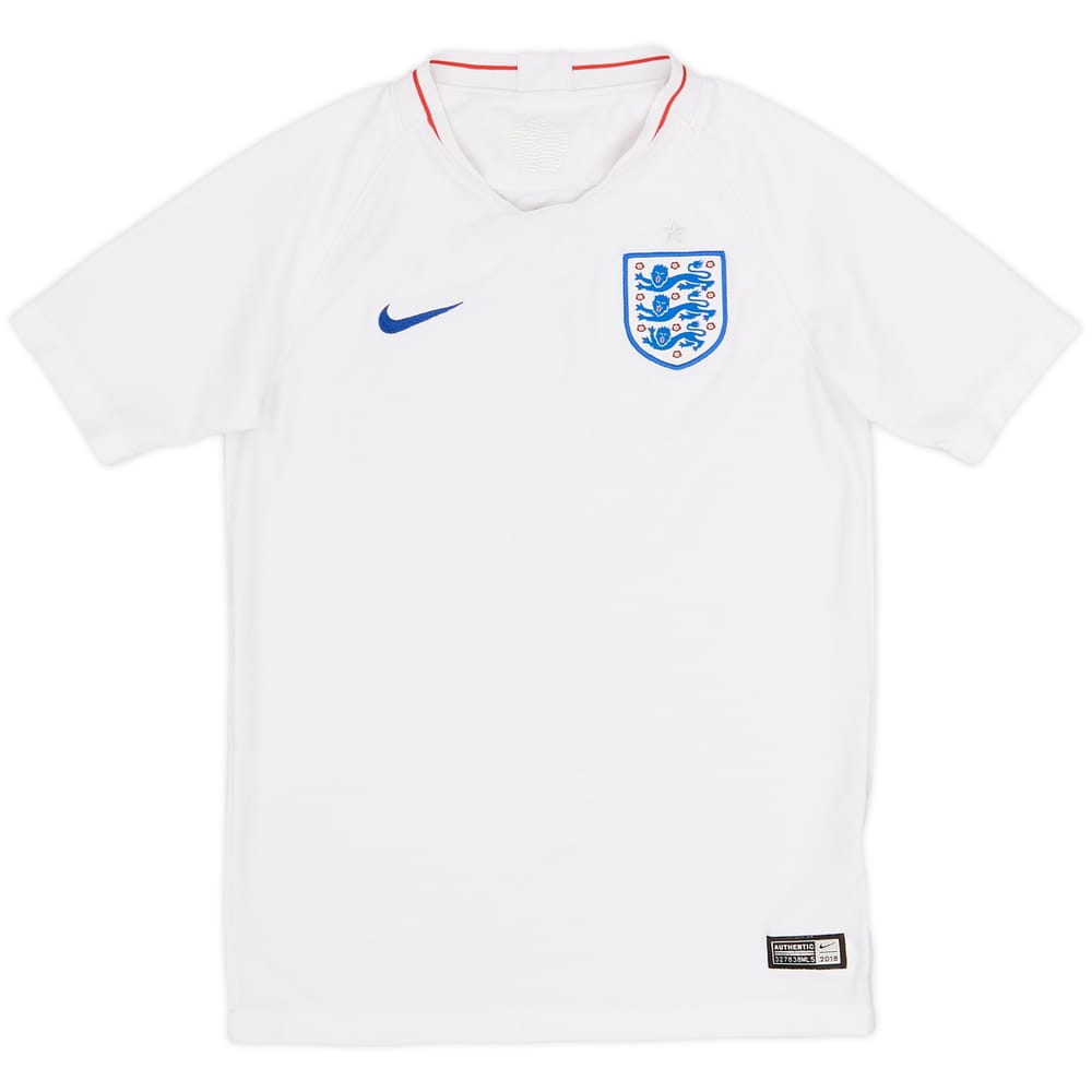 2018-19 England Home Shirt - 8/10 - (M.Boys)
