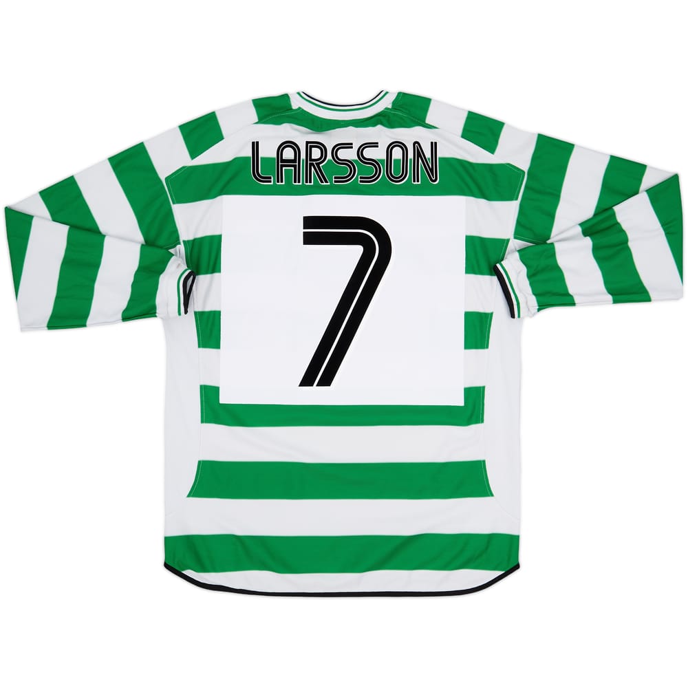 2001-03 Celtic Home L/S Shirt Larsson #7 - 5/10 - (L)