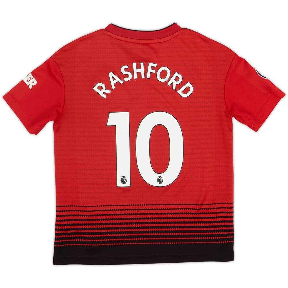 2019-20 Manchester United Home Shirt Rashford #10 - 9/10 - (S.Boys)