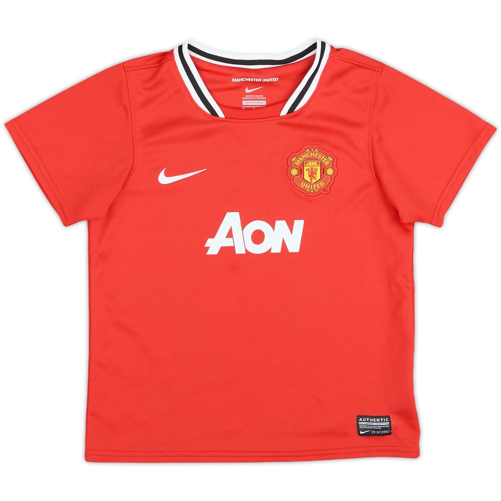 2011-12 Manchester United Home Shirt - 10/10 - (3-4 Years)