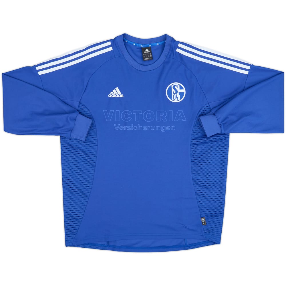 2002-04 Schalke Home L/S Shirt - 4/10 - (L)